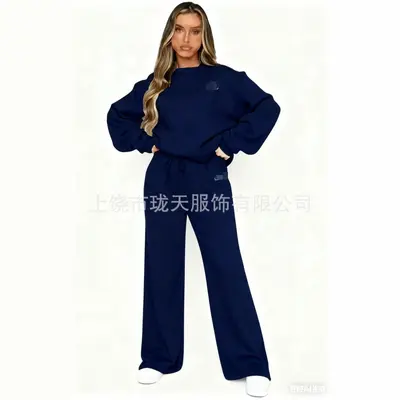 Stokta Sweatshirt Sınır Ötesi 2026 Yeni Sezon Amerikan Yuvarlak Yaka Moda Günlük Takım Sweatshirt Ceket Erkek Kadın Trend İki Parça Takım