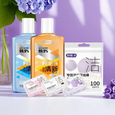 Ağız bakımı seti, portakal nane aromesi, antibakteriyel - 4