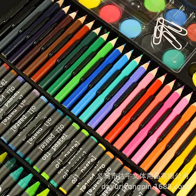 Okula dönüş sezonu 150 adet çocuk suluboya kalemleri öğrenci boyama seti hediye kutusu sanat malzemeleri plastik tatil fırçaları