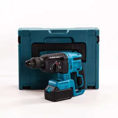 Lithium-Akku-Bohrhammer, Winkelschleifer, Akku-Bohrmaschine 4er-Set - 4