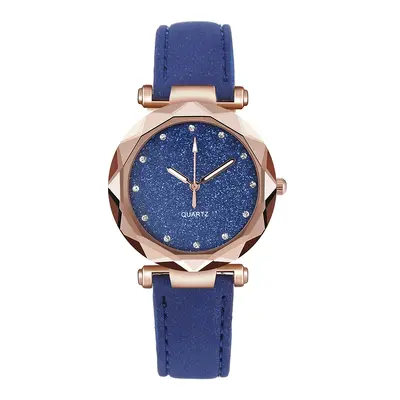 Neue Sternenhimmel Silberstaub Gesicht Uhr Damen Gefrostete Haut Lederarmband Quarz Uhr Großhandel. - 10