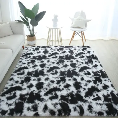 İpek-Yün Karışımlı Batik Desenli Yıkanabilir Halı, Oturma ve Yatak Odası - 13