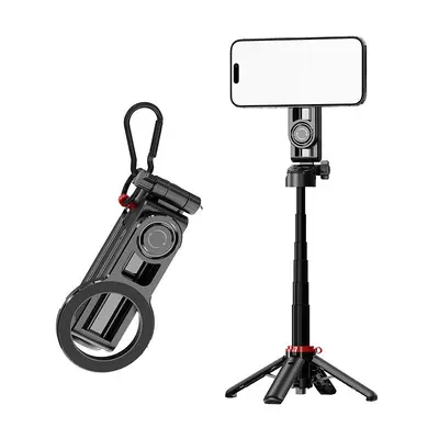 ZACH Zoom Kontrol Uzaktan Kumandalu Selfie Çubuğu Teleskopik Mini El Tipi MagSafe Manyetik Yardımcı Çekici Düğme Açılır Standı