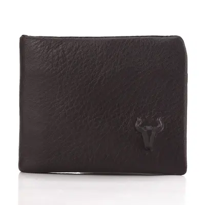 Genuine Leather Men's Short Wallet with Multiple Card Slots, Soft Leather - 7