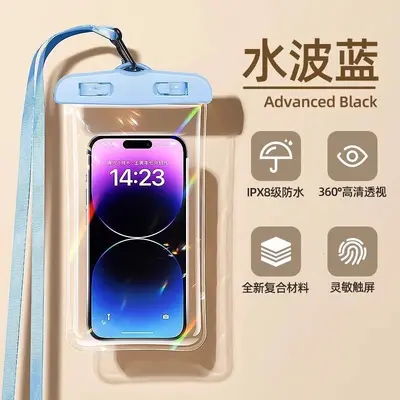 Mobile phone waterproof bag IPX8 level with touchscreen for swimming - 10