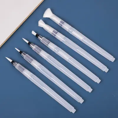 6er Nylon-Haarpinsel-Set weiche Spitze Kalligraphie - 3
