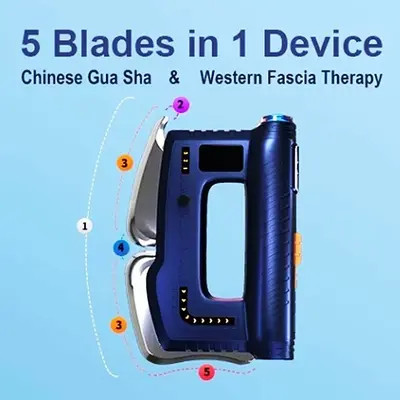 Heated Fascia Gun with Red Light, Micro-Vibration Massage Device - 5