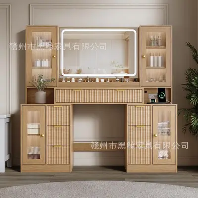 Nordic Style Vanity Table, Multifunctional, Bedroom