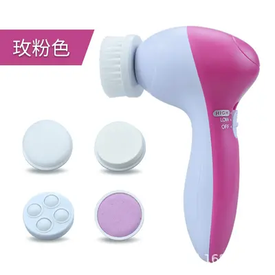 Electric five-in-one, seven-in-one facial cleansing device, rotating tool, pore cleaning brush, large LED beauty device. - 11