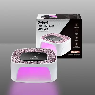 Grenzüberschreitende beliebte S20 Nagellampe mit 36 LED Diamanten und hochglänziger Stromspeicher schnelltrocknend Gel-Fototherapiemaschine mit schnelltrocknender Aushärtungslampe