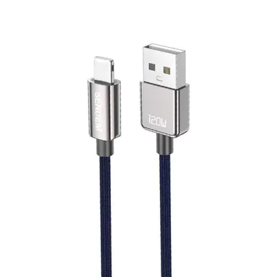 120W USB-C-Schnellladekabel aus Zinklegierung, PD 30W/66W, geflochten
