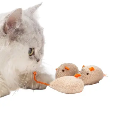 9个装猫玩具小老鼠自嗨解闷逗猫棒猫薄荷耐磨 - 6