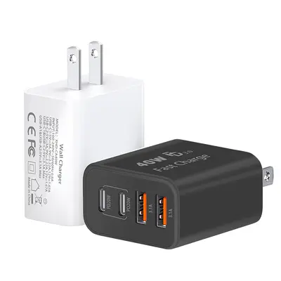 PD40W ABD standart hızlı şarj 2C+2A çoklu bağlantı noktalı hızlı şarj başlığı Samsung Apple 16 şarj cihazı için uygun UL sertifikalı kaynak üretici - 7