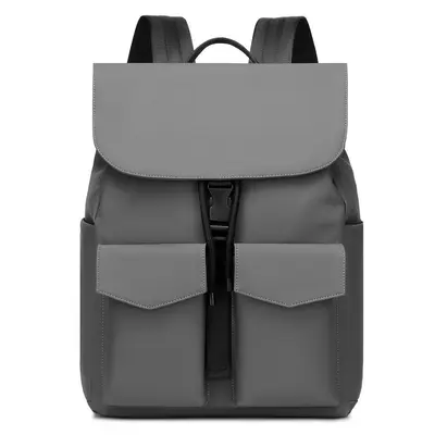 2026 Men's Backpack with Laptop Compartment, Solid Color, Large Capacity