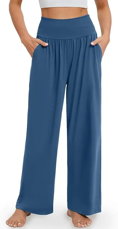 Damen Freizeit-Schlaghose Yoga Jogginghose, schmale Passform - 11
