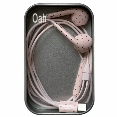 Star Pattern Wired Earphones for Android, Korean Style Polka Dot - 12