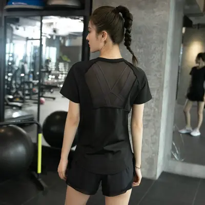 Women's Running and Yoga Outfit, Elastic, Breathable, Quick-Drying - 8