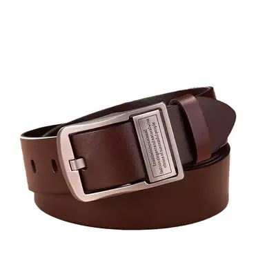 Sınır ötesi erkek hakiki deri pin tokalı kemer retro kemer moda rahat hakiki inek derisi kot kemer üreticisi toptan - 6