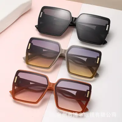 Damen-Sonnenbrille mit UV-Schutz, Trend-INS-Stil - 2
