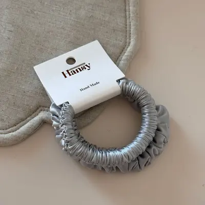 Kore tarzı saten saç bağı seti, ipek hissi, yüksek esneklikli - 7