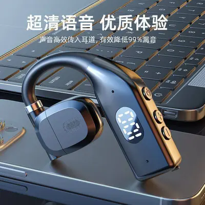 Bluetooth-Sport-Ohrhörer kabellos, 180° drehbar, nicht im Ohr