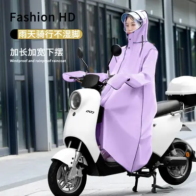 Full-body waterproof raincoat for e-scooter and bicycle - 5