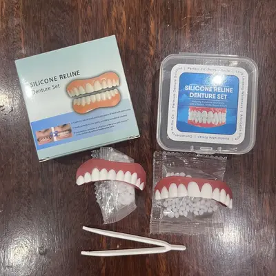 Realistic Fake Teeth Veneer Set, Upper and Lower Smile Makeover - 7
