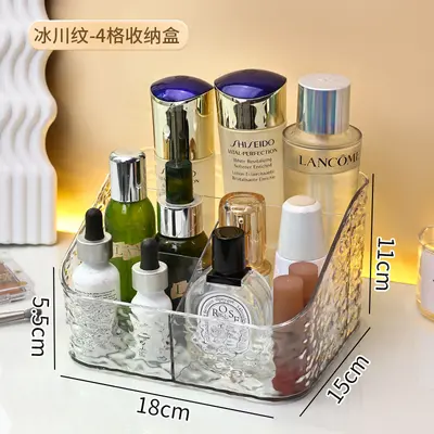Cosmetic storage box acrylic transparent desktop - 8