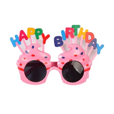 Colorful Letter Cake Shape Birthday Party Glasses - 10