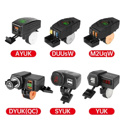 Electric vehicle mobile phone charger QC3.0 18W fast charging 48V 60V 72V battery vehicle modified car USB interface