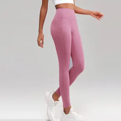 Nahtlose Yogahose, High Waist, Po-Lifting, Bauchkontrolle - 8