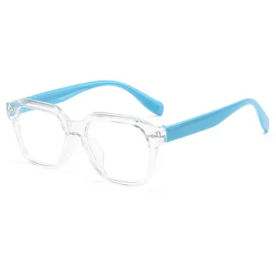 X1065 Square-Frame Blue-Light Blocking Plain Glasses, Ultra-Light