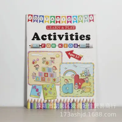 English Coloring and Sticker Book, A4, for Ages 3-8 - 6