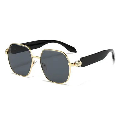 Women's Metal Frame Sunglasses with UV Protection, Celebrity Style - 7