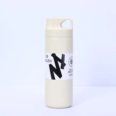 Stainless steel sports water bottle wide-mouth large capacity - 7