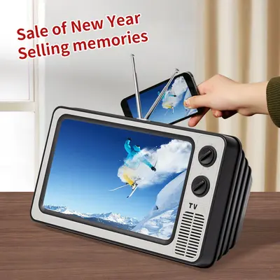 Mobile phone screen magnifier 3D video magnifier for watching TV dramas, creative retro TV decorations cross-border