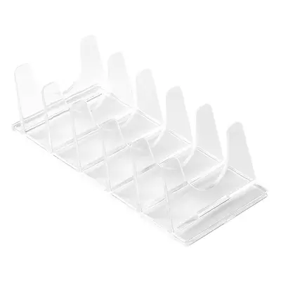 Multi-grid makeup storage box, transparent, desktop organizer