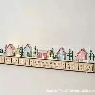Christmas Village Advent Calendar Home Decoration - 7