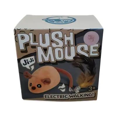 Remote Control Electric Plush Mouse Cat Toy, Realistic Design - 9
