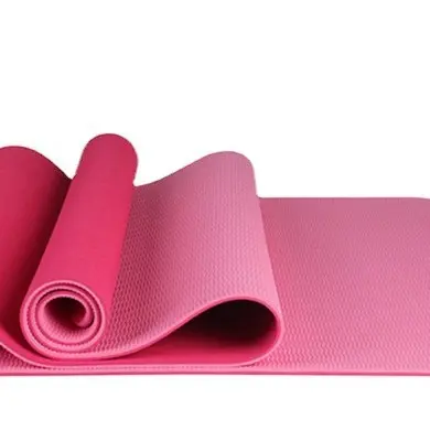 TPE çift renkli yoga matı, 183x61x0,6 cm, başlangıç seviyesi - 6
