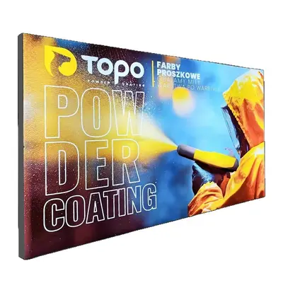 Vertical LED Light Box Fabric Display Stand for Exhibitions
