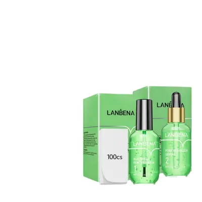 Lanbena Blackhead-Essenz Nr. 1, 17 ml, mit 100 Nasenstreifen - 5