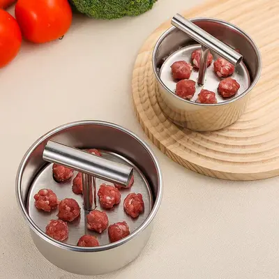 Edelstahl-Fleischbällchenformer für Haushalt, für Fleisch- und Fischbällchen