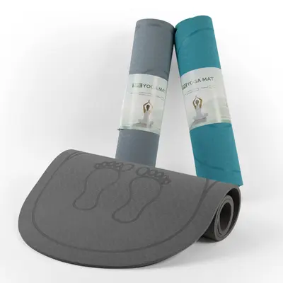 12mm Thick TPE Yoga Mat, Soundproof and Shock-Absorbing Fitness Exercise Mat - 5