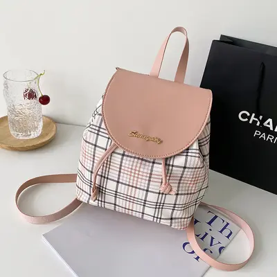 Women's mini bucket backpack, waterproof, Korean style - 11