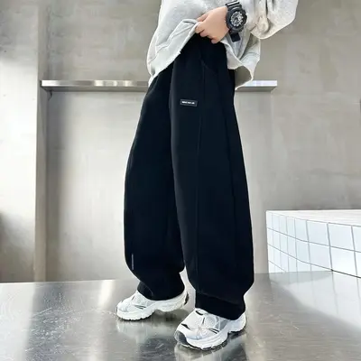 Boys' Straight-Leg Casual Pants, Spring and Autumn, Medium to Big Kids
