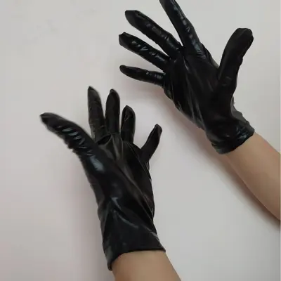Lackleder-Performance-Handschuhe für Bühne und Nachtclub-Kostüm