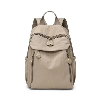 High-Quality Women's Backpack 2026 New Style Female Dual-Strap Backpack Casual Multi-Pocket Travel School Bag Simple Lightweight Nylon - 10