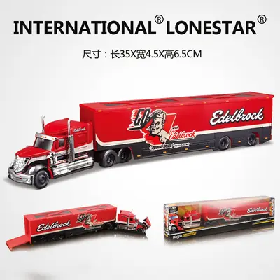 Meichitu 1:64 Container Trailer Alloy Car Model, Toy for Boys - 11
