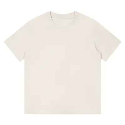230g rundhals t-shirt kurzarm herren und damen sommer schwergewicht reine baumwolle lockere einfarbig basic t-shirt weiß bekleidung - 8